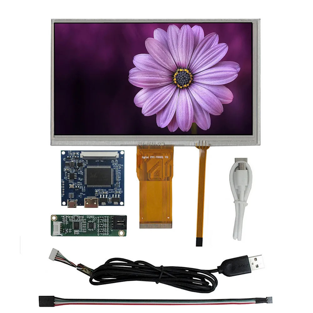 7 Inch DIY LCD Display Screen Digitizer Touchscreen Driver Control Board HDMI-Compatible Raspberry Pi Monitor Kit
7 Inch DIY LCD Display Screen Digitizer Touchscreen Driver Control Board HDMI-Compatible Raspberry Pi Monitor Kit