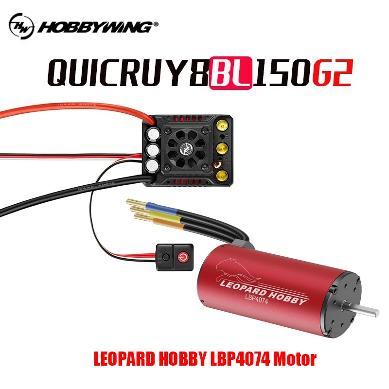 HOBBYWING QuicRun WP 8BL150 G2 Brushless ESC 3-6S 150A match LEOPARDHOBBY LBP4074 For 1/8 Scale RC Model Car Buggy Accessories
HOBBYWING QuicRun WP 8BL150 G2 Brushless ESC 3-6S 150A match LEOPARDHOBBY LBP4074 For 1/8 Scale RC Model Car Buggy Accessories