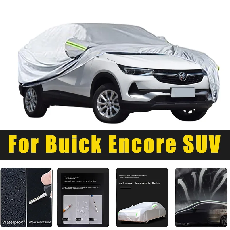 Full Car Covers Outdoor Sun UV Protection Dust Rain Snow Oxford cover Protective For Buick Encore SUV Accessories
Full Car Covers Outdoor Sun UV Protection Dust Rain Snow Oxford cover Protective For Buick Encore SUV Accessories