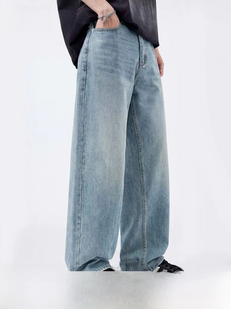 Fashionable Long Wide Leg Men's Jeans Straight Cut Spring 2026 Washed Denim Pants Versatile Stylish Casual Youthful Style
Fashionable Long Wide Leg Men's Jeans Straight Cut Spring 2026 Washed Denim Pants Versatile Stylish Casual Youthful Style