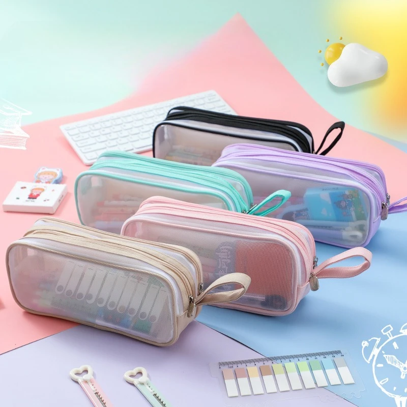 INS повседневный детский пенал для мальчиков и девочек, двухслойный прозрачный простой пенал, прочная портативная сумка для хранения канцелярских принадлежностей
INS повседневный детский пенал для мальчиков и девочек, двухслойный прозрачный простой пенал, прочная портативная сумка для хранения канцелярских принадлежностей