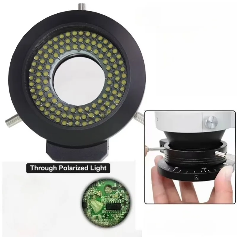 62mm Microscope LED Light Polarized Source LED Ring Light with Polarizer Vision Illuminator for Industrial Stereo Microscopio
62mm Microscope LED Light Polarized Source LED Ring Light with Polarizer Vision Illuminator for Industrial Stereo Microscopio