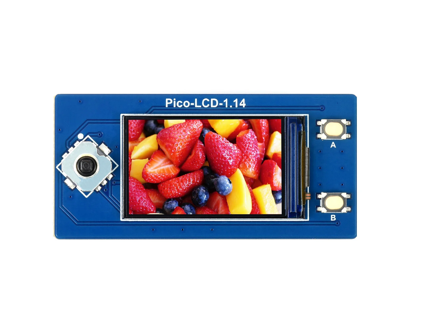 Pico-LCD-1.14,1.14inch LCD Display Module for Raspberry Pi Pico, 65K RGB Colors, 240×135 pixels, SPI Interface
Pico-LCD-1.14,1.14inch LCD Display Module for Raspberry Pi Pico, 65K RGB Colors, 240×135 pixels, SPI Interface