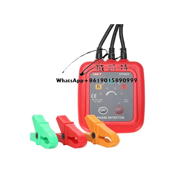 Non-Contact Phase Detectors Uni-t UT262A 3 Phase Sequence Rotation Detectors Indicator Meter Tester LED Display + Buzzer
Non-Contact Phase Detectors Uni-t UT262A 3 Phase Sequence Rotation Detectors Indicator Meter Tester LED Display + Buzzer