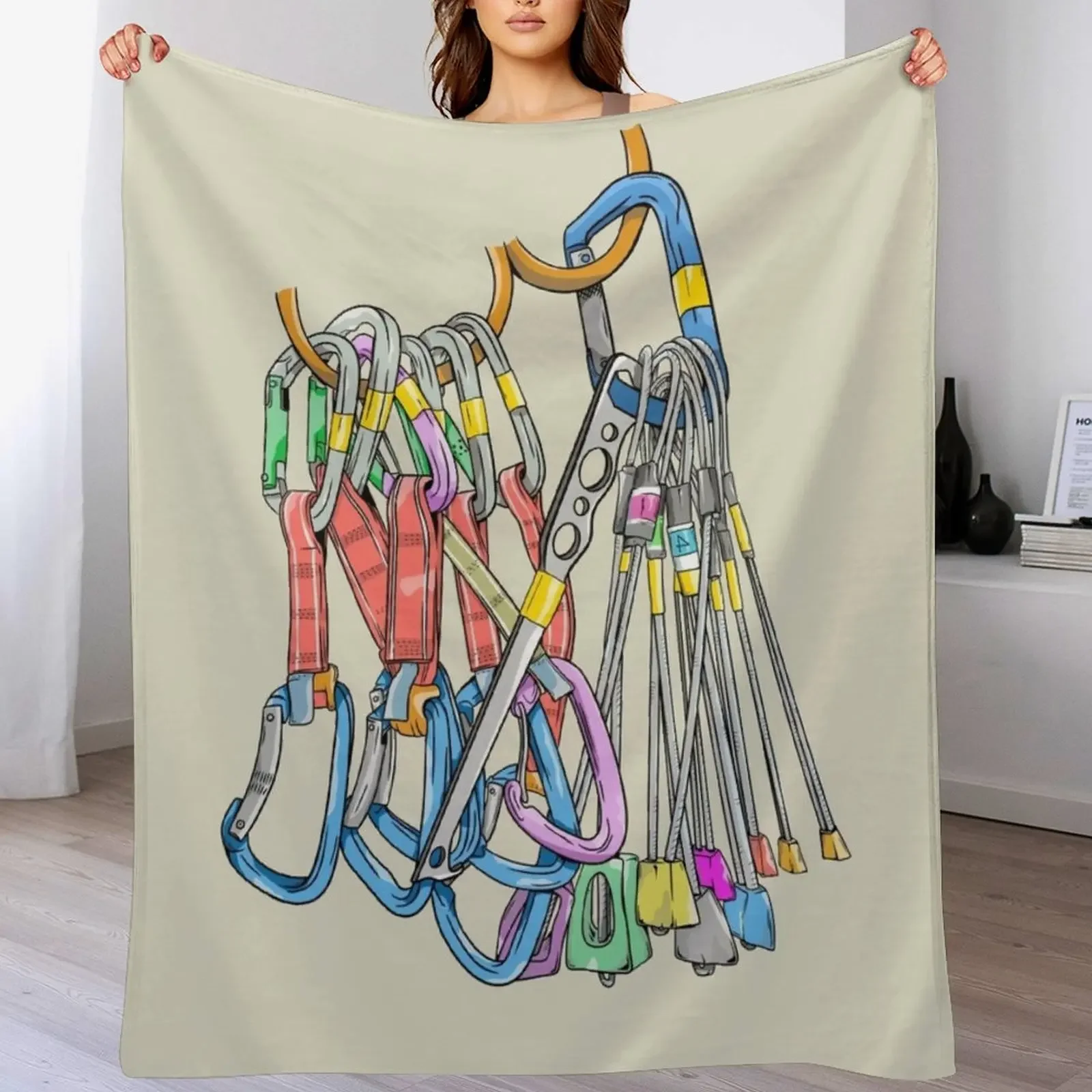 Rack of rock climbing gear Throw Blanket Single Luxury Designer Cute Stuffeds Blankets
Rack of rock climbing gear Throw Blanket Single Luxury Designer Cute Stuffeds Blankets
