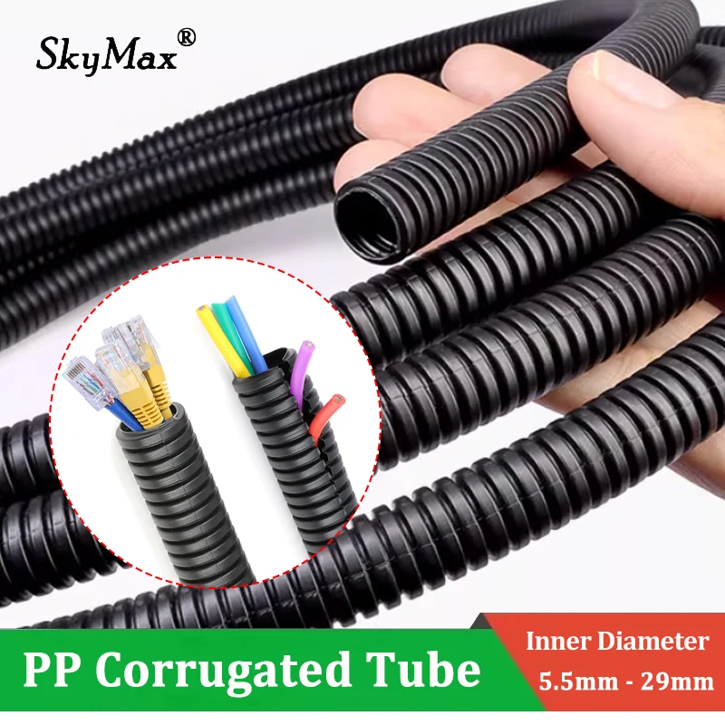 1m ~ 10m PP Insulated Corrugated Tube AD 7.5/10/11.6/13/28.5/34.5mm for Wire Cable Harness Threading Protect Split Loom Sleeving
1m ~ 10m PP Insulated Corrugated Tube AD 7.5/10/11.6/13/28.5/34.5mm for Wire Cable Harness Threading Protect Split Loom Sleeving