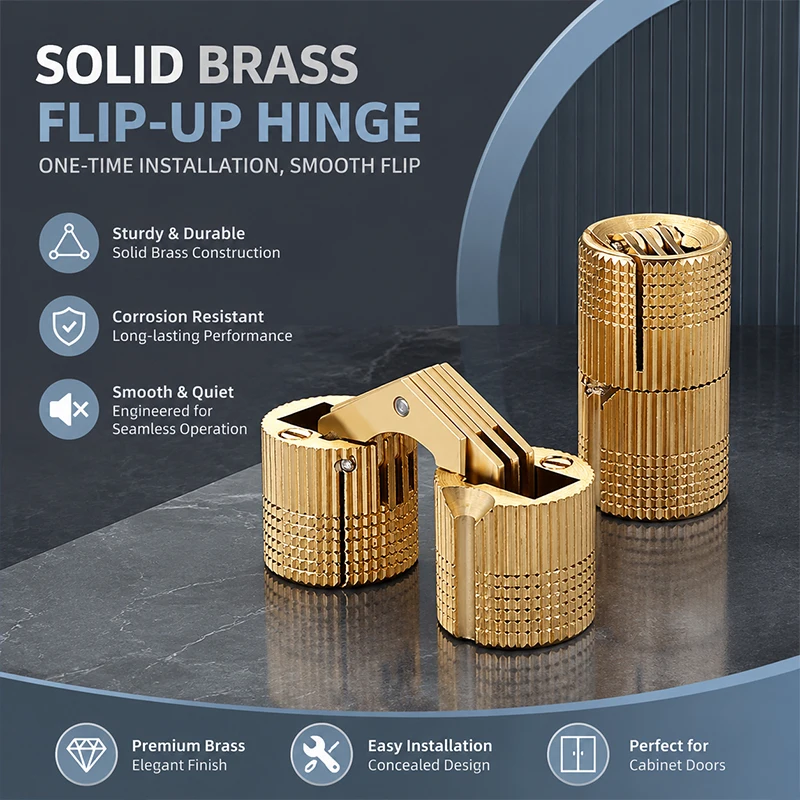 Brass 180 Degree Concealed Hinge Invisible Cylinder Flat Open Pivot Hinge for Cabinet Door Wooden Box Jewelry Case Hardware
Brass 180 Degree Concealed Hinge Invisible Cylinder Flat Open Pivot Hinge for Cabinet Door Wooden Box Jewelry Case Hardware
