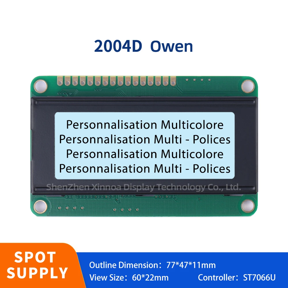 LCM Display Module Dot Matrix Screen With Multiple Word Libraries Gray Film Black Letters European 2004D LCD Display Module
LCM Display Module Dot Matrix Screen With Multiple Word Libraries Gray Film Black Letters European 2004D LCD Display Module