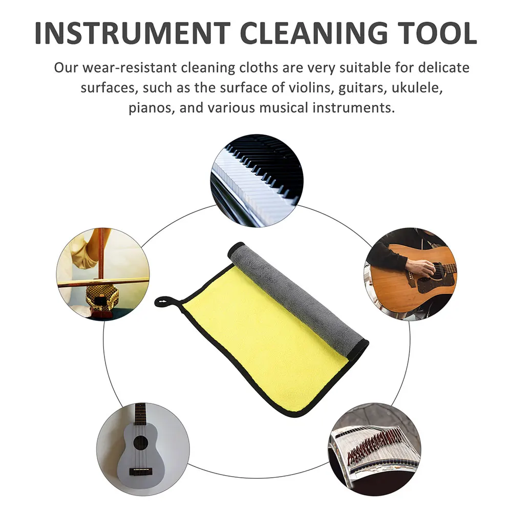 3 Pcs Musical Instrument Cleaning Cloth Ukulele Guitar Cloths Piano Clothes Superfine Fiber Instruments
3 Pcs Musical Instrument Cleaning Cloth Ukulele Guitar Cloths Piano Clothes Superfine Fiber Instruments