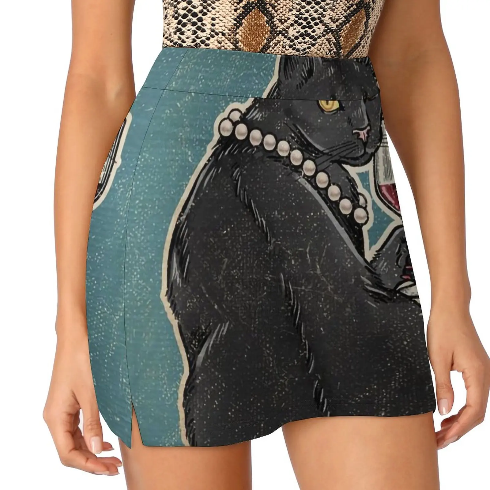 Black Cat Drinking Wine and Feline fine Light proof trouser skirt skirt for women Women's clothing
Black Cat Drinking Wine and Feline fine Light proof trouser skirt skirt for women Women's clothing