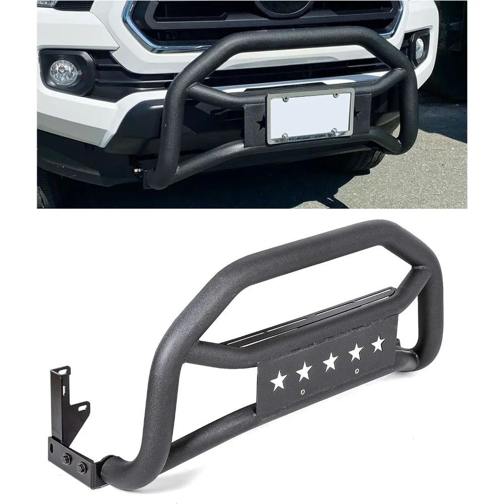 Передняя решетка Bull Bar, защита бампера, совместимая с Toyota Tacoma 2005-2023 гг., текстурированная черная
Передняя решетка Bull Bar, защита бампера, совместимая с Toyota Tacoma 2005-2023 гг., текстурированная черная