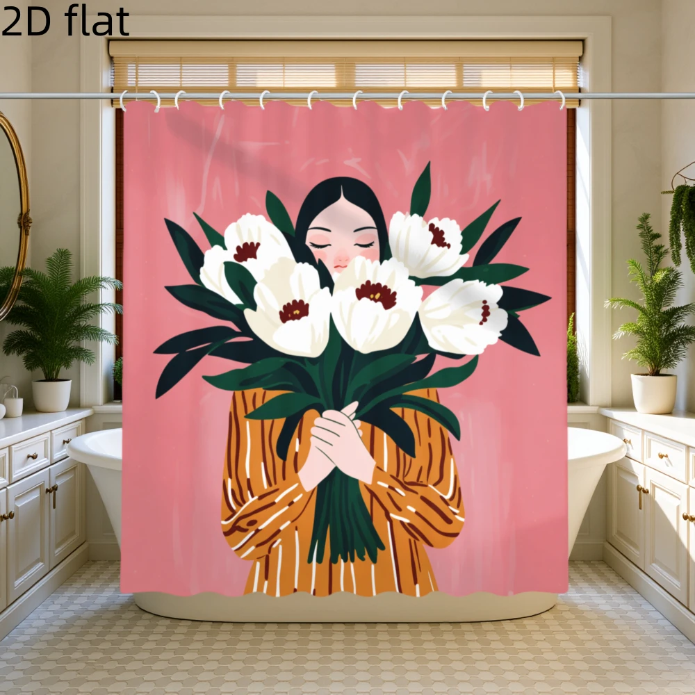 Retro Floral Woman Shower Curtain Waterproof Bathroom Decor Vintage Art Bohemian Shower Curtain Liner Wall Decoration
Retro Floral Woman Shower Curtain Waterproof Bathroom Decor Vintage Art Bohemian Shower Curtain Liner Wall Decoration