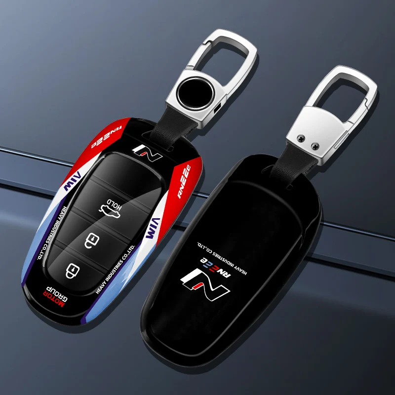 Metal Racing Style Car Key Case Cover Accessories For Hyundai N Tucson Solaris Sonata Hybrid NEXO NX4 Santafe Dn8 2020 2021 2022
Metal Racing Style Car Key Case Cover Accessories For Hyundai N Tucson Solaris Sonata Hybrid NEXO NX4 Santafe Dn8 2020 2021 2022