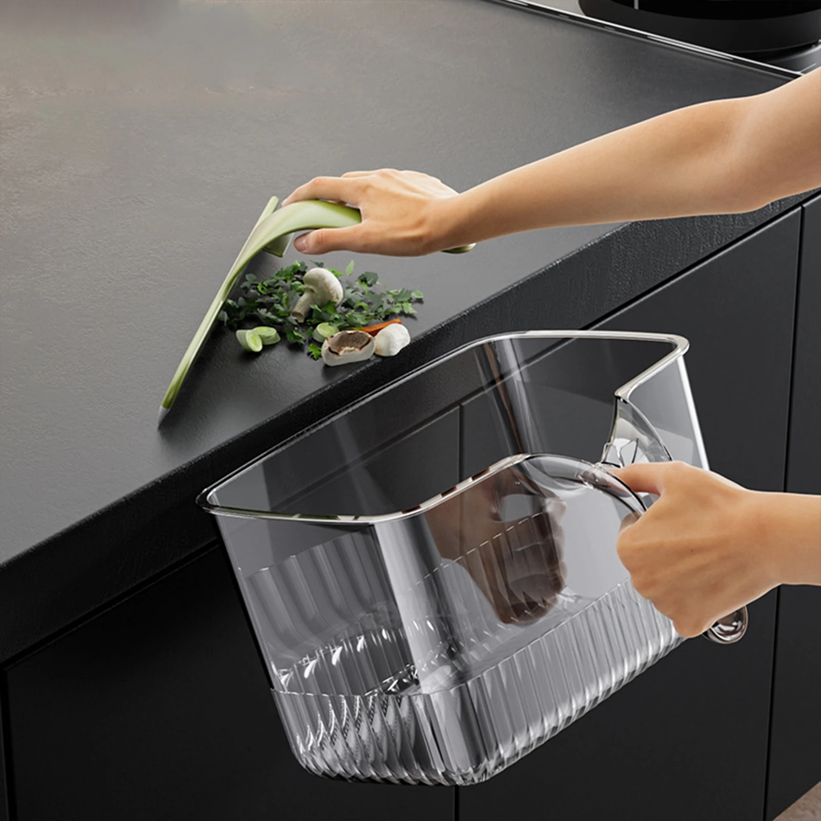 Hanging Trash Can Kitchen Cabinet Door Food Waste Bin with Scraper Handle for Kitchen Bedroom Bathroom Home Cleaning Tools
Hanging Trash Can Kitchen Cabinet Door Food Waste Bin with Scraper Handle for Kitchen Bedroom Bathroom Home Cleaning Tools