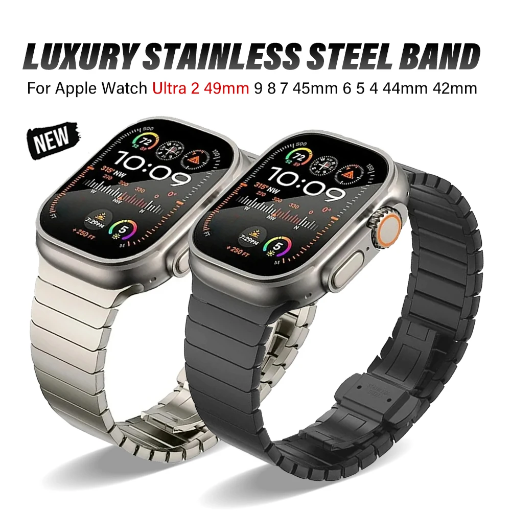 Ремешок мужской из нержавеющей стали для Apple Watch Ultra 2 49 мм 41 45 мм, титановый цветной браслет для iWatch Series 9 8 7 6 5 4 Se 44 мм 42 40 мм
Ремешок мужской из нержавеющей стали для Apple Watch Ultra 2 49 мм 41 45 мм, титановый цветной браслет для iWatch Series 9 8 7 6 5 4 Se 44 мм 42 40 мм