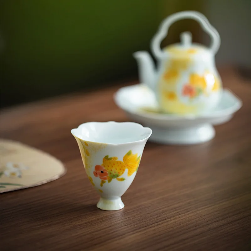 Ручная роспись Fathead Fish Ручной чайник с крышкой Чаша Керамический чайный сервиз кунг-фу Личный домашний чайный сервиз Изысканная чашка для чая Чайная чашка 
Ручная роспись Fathead Fish Ручной чайник с крышкой Чаша Керамический чайный сервиз кунг-фу Личный домашний чайный сервиз Изысканная чашка для чая Чайная чашка