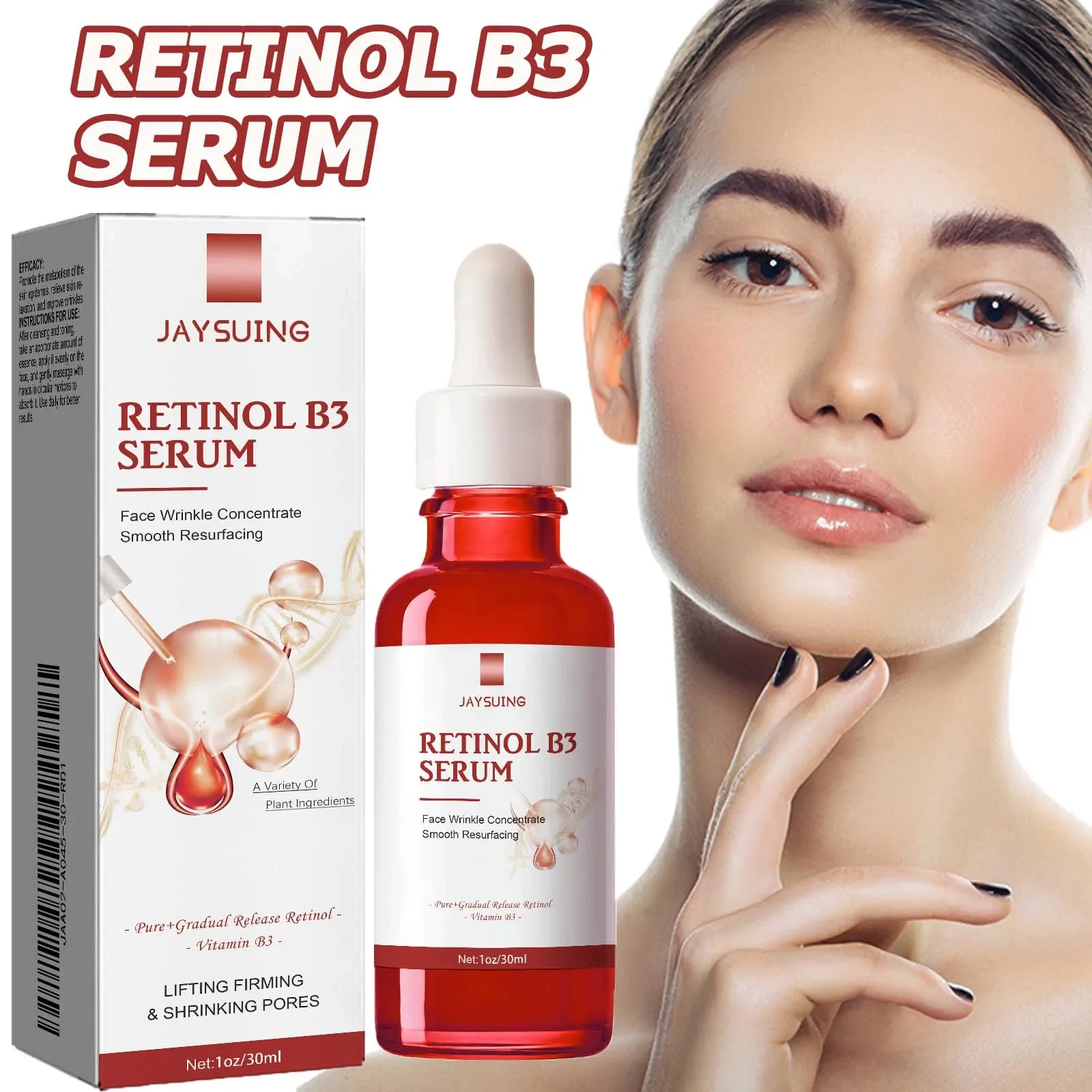 Retinol B3 Face Essence Deep Moisturizing Nourish Younger Fade Fine Line Lifting Firming Repair Smooth Tighten Serum Skin Care
Retinol B3 Face Essence Deep Moisturizing Nourish Younger Fade Fine Line Lifting Firming Repair Smooth Tighten Serum Skin Care