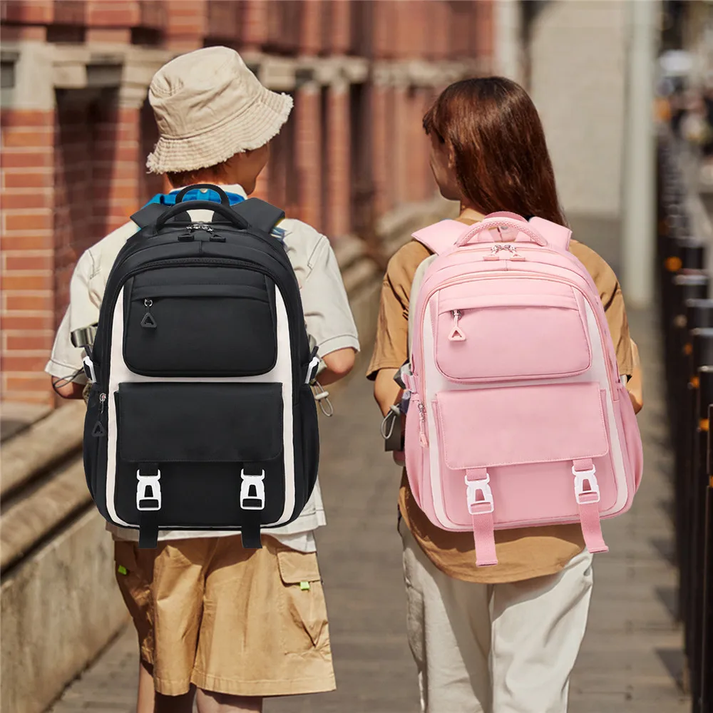 Women Schoolbag Waterproof Large Capacity School Backpack Smooth Zipper Solid Color Teens Girl Casual Daypack Bag Student Supply
Women Schoolbag Waterproof Large Capacity School Backpack Smooth Zipper Solid Color Teens Girl Casual Daypack Bag Student Supply