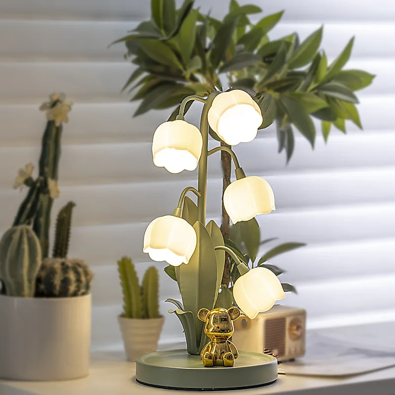 Cross-border explosion French pastoral table lamp ins girl bedroom night light
Cross-border explosion French pastoral table lamp ins girl bedroom night light