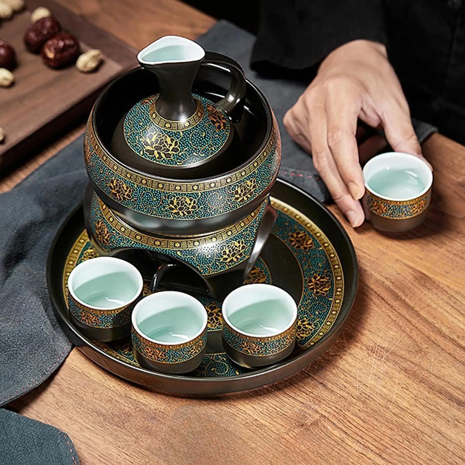 Ceramic Sake Set with Warmer Cups/sake Bottle/warmer/Tray/warming Bowl Carafe Porcelain Pottery for Tea Party Restaurant Family
Ceramic Sake Set with Warmer Cups/sake Bottle/warmer/Tray/warming Bowl Carafe Porcelain Pottery for Tea Party Restaurant Family