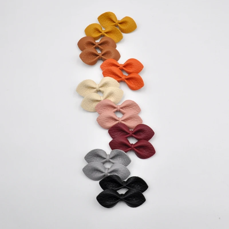 16Pcs/Lot 2Inch Mini Bow Hair Clips Handmade Faux Leather Bow Baby Nylon Headband Infant Hair Accessory
16Pcs/Lot 2Inch Mini Bow Hair Clips Handmade Faux Leather Bow Baby Nylon Headband Infant Hair Accessory