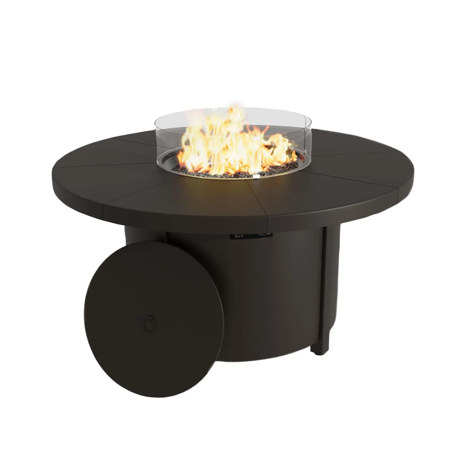48" Round Steel Gas Fire Pit 55000 BTU Auto-Ignition CSA Lid Windproof Glass Outdoor Patio Backyard Custom
48" Round Steel Gas Fire Pit 55000 BTU Auto-Ignition CSA Lid Windproof Glass Outdoor Patio Backyard Custom