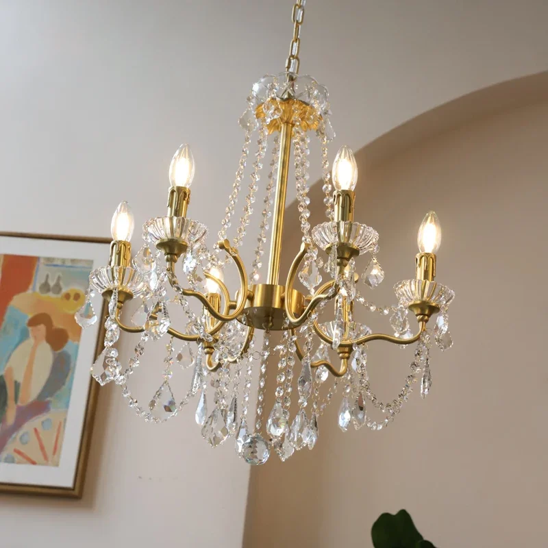 French Candle Chandelier Ancient Living Room Pendant Lights Bedroom Lamp Crystal Lamps
French Candle Chandelier Ancient Living Room Pendant Lights Bedroom Lamp Crystal Lamps