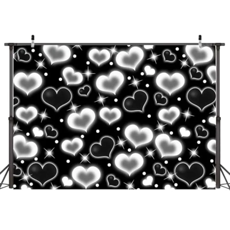 Valentines Day Black Heart Early 2000S Backdrop 10X8 FT Y2K Party Decorations 90S Old School Background for Photoshoot Valentines Banner Decor Birthday Props Banners for Romantic Party
Valentines Day Black Heart Early 2000S Backdrop 10X8 FT Y2K Party Decorations 90S Old School Background for Photoshoot Valentines Banner Decor Birthday Props Banners for Romantic Party