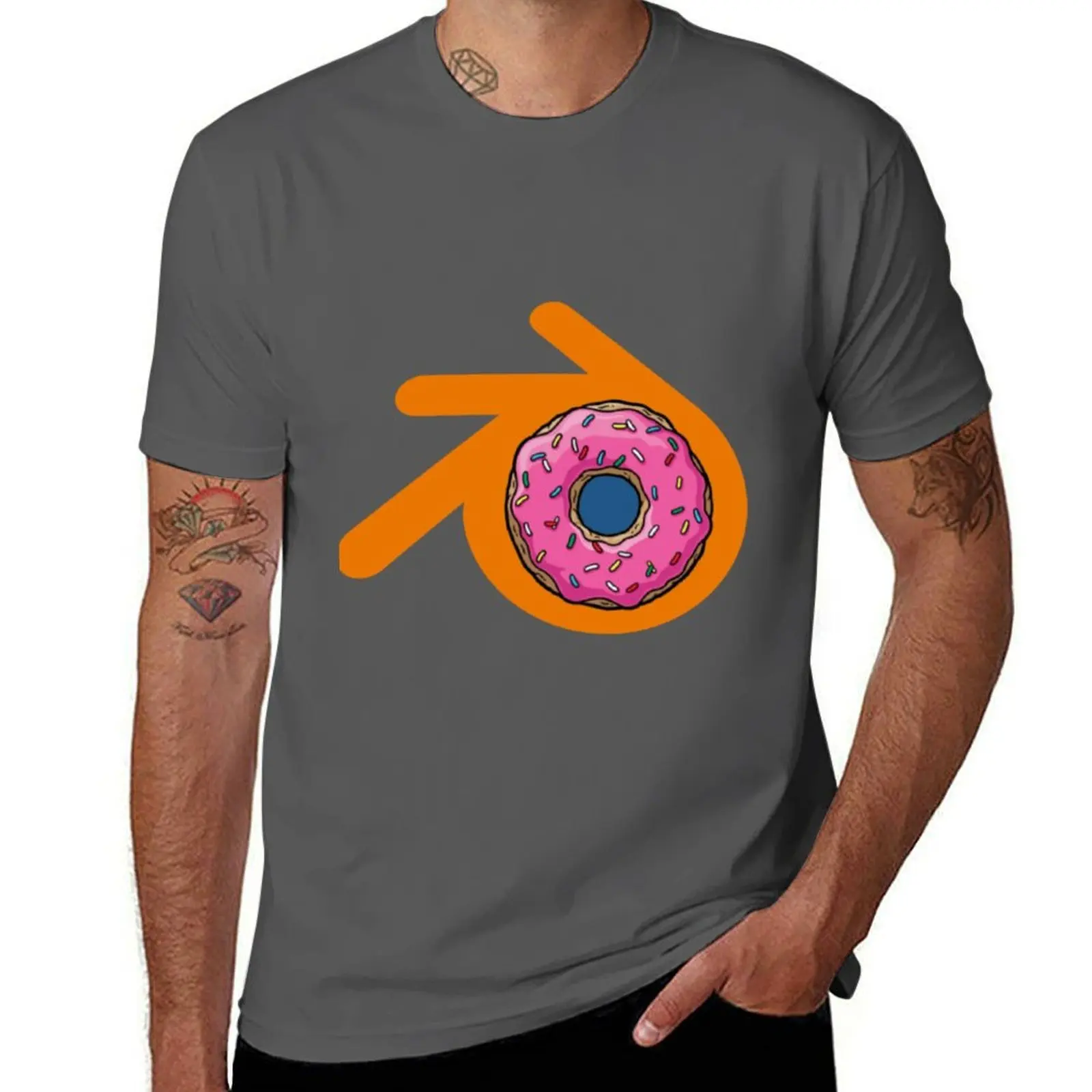 Blender Donuts Logo Design Classic T-Shirt Casual Basic Short Sleeve T-Shirt
Blender Donuts Logo Design Classic T-Shirt Casual Basic Short Sleeve T-Shirt