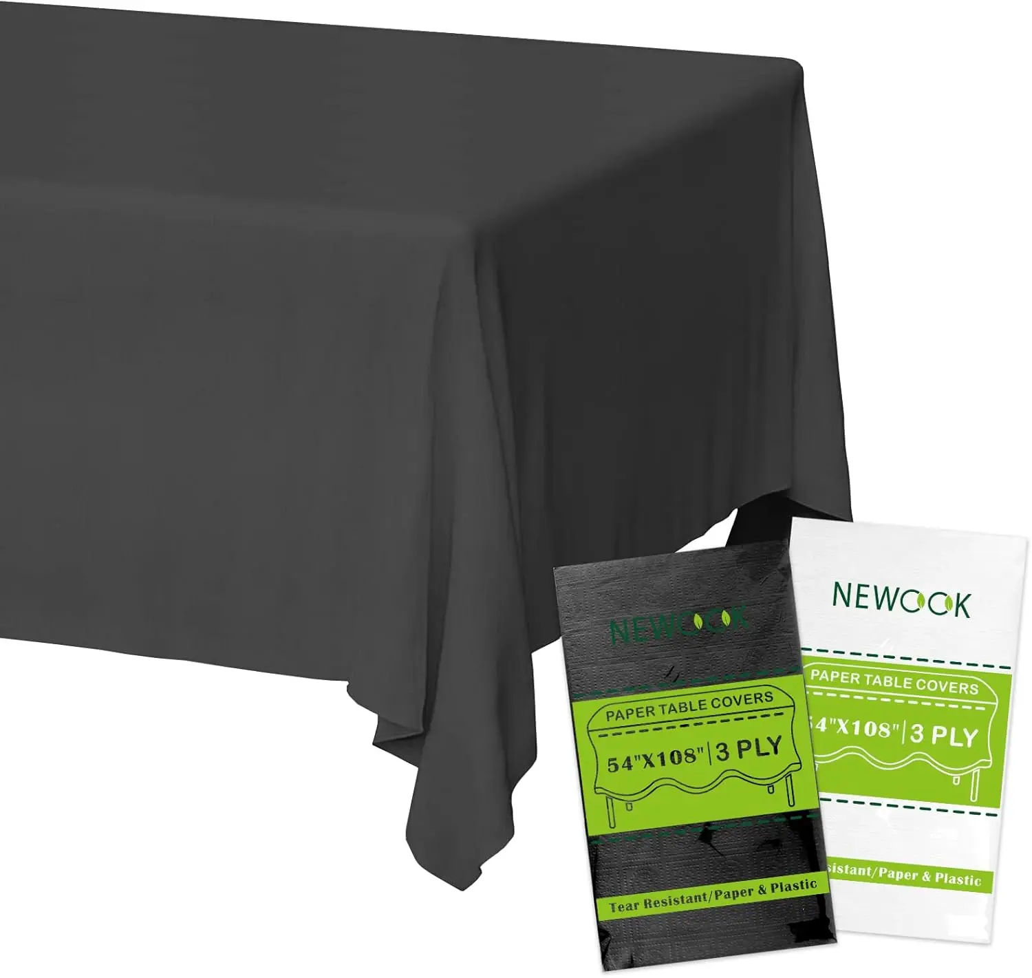 Black Paper Tablecloths Disposable for Rectangle Tables 12 Pack,3 Ply Paper & Plastic Quality Table Cloth for Parties,54
Black Paper Tablecloths Disposable for Rectangle Tables 12 Pack,3 Ply Paper & Plastic Quality Table Cloth for Parties,54
