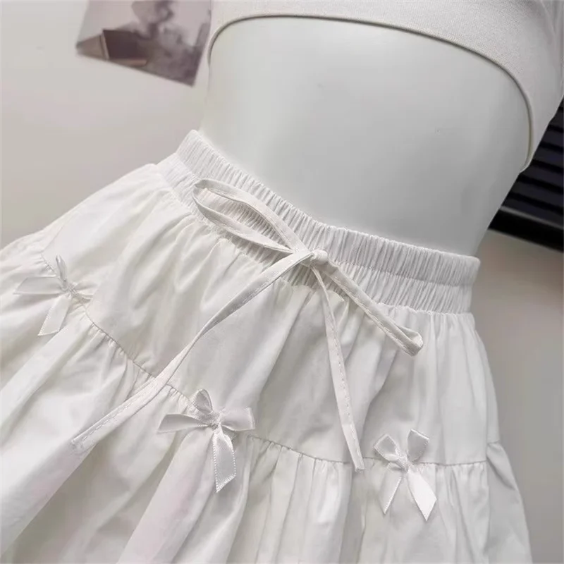 Korean Summer High Waist Ruffled A Line Japan Cute Skirt Sweet Bow Lace Up Mini Skirt Women Fashion Layered Preppy Style Skirt
Korean Summer High Waist Ruffled A Line Japan Cute Skirt Sweet Bow Lace Up Mini Skirt Women Fashion Layered Preppy Style Skirt