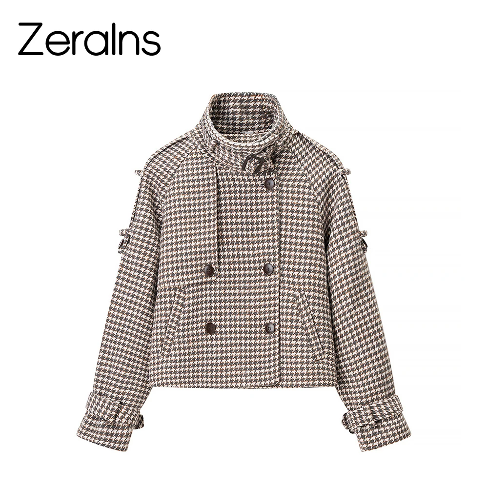 ZERAINS Autumn and winter new women's clothing fashion personality temperament casual daily commuting plaid woolen coat
ZERAINS Autumn and winter new women's clothing fashion personality temperament casual daily commuting plaid woolen coat