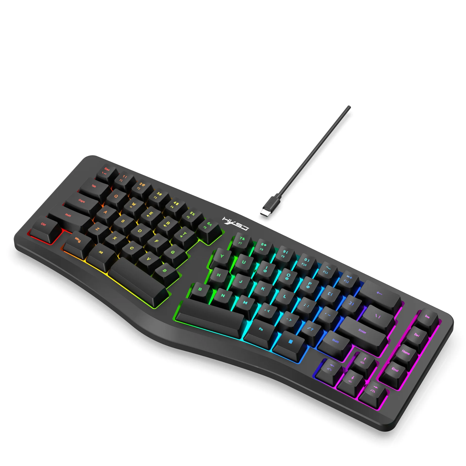 J70 69-клавишная эргономичная игровая клавиатура с RGB-подсветкой, пленочная клавиатура Type-C с разделением ключей, периферийные устройства для офисного игрового настольного ноутбука
J70 69-клавишная эргономичная игровая клавиатура с RGB-подсветкой, пленочная клавиатура Type-C с разделением ключей, периферийные устройства для офисного игрового настольного ноутбука