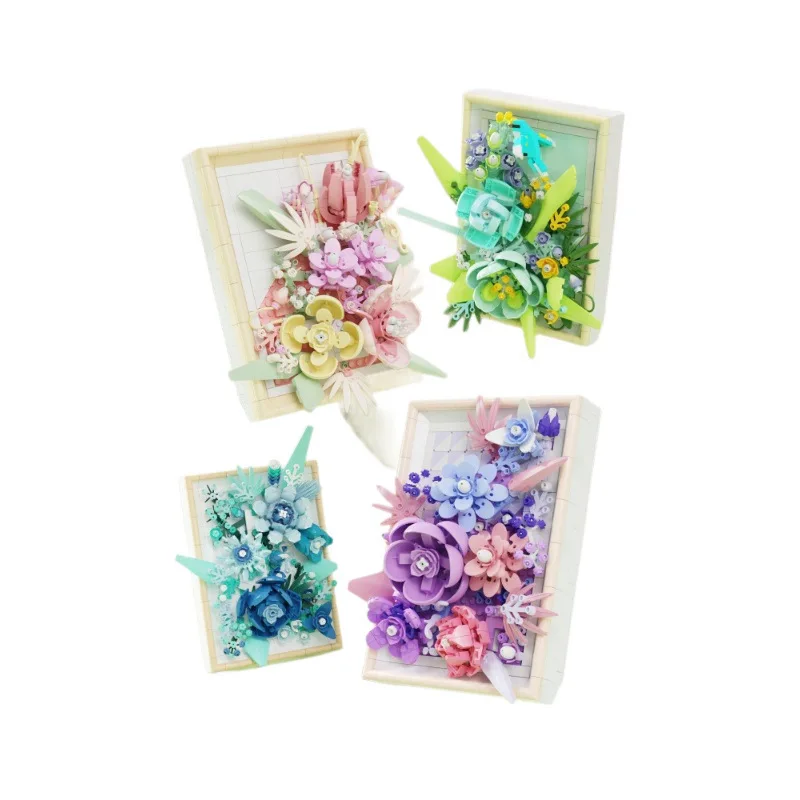 Creative Mini Block Flower Building Brick 3D Photo Frame Rose Orchid Chrysanthemum Sunflower Construction Toys For Girls GIfts
Creative Mini Block Flower Building Brick 3D Photo Frame Rose Orchid Chrysanthemum Sunflower Construction Toys For Girls GIfts