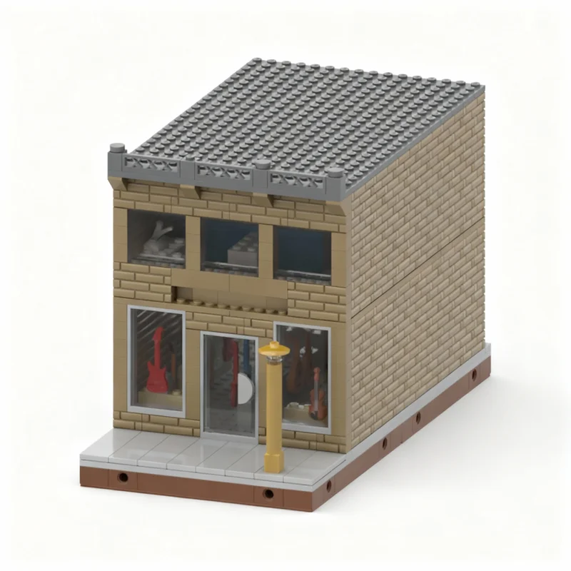 459pcs MOC Downtown Music Store Modular Streetscape Model Building Blocks Construction Toy Christmas Gifts DIY Creative Idea
459pcs MOC Downtown Music Store Modular Streetscape Model Building Blocks Construction Toy Christmas Gifts DIY Creative Idea