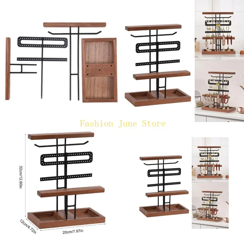 N5KA Прочная деревянная подставка для ожерелья Удобная стойка-органайзер для демонстрации и хранения ювелирных изделий
N5KA Прочная деревянная подставка для ожерелья Удобная стойка-органайзер для демонстрации и хранения ювелирных изделий