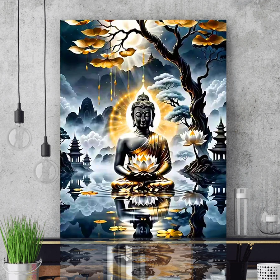 Золотой Лотос Статуя Будды Алмазная Мозаика 5d Алмазная Картина Ручной Работы Наборы Вышивки Крестом Гостиная Украшения Дома
Золотой Лотос Статуя Будды Алмазная Мозаика 5d Алмазная Картина Ручной Работы Наборы Вышивки Крестом Гостиная Украшения Дома