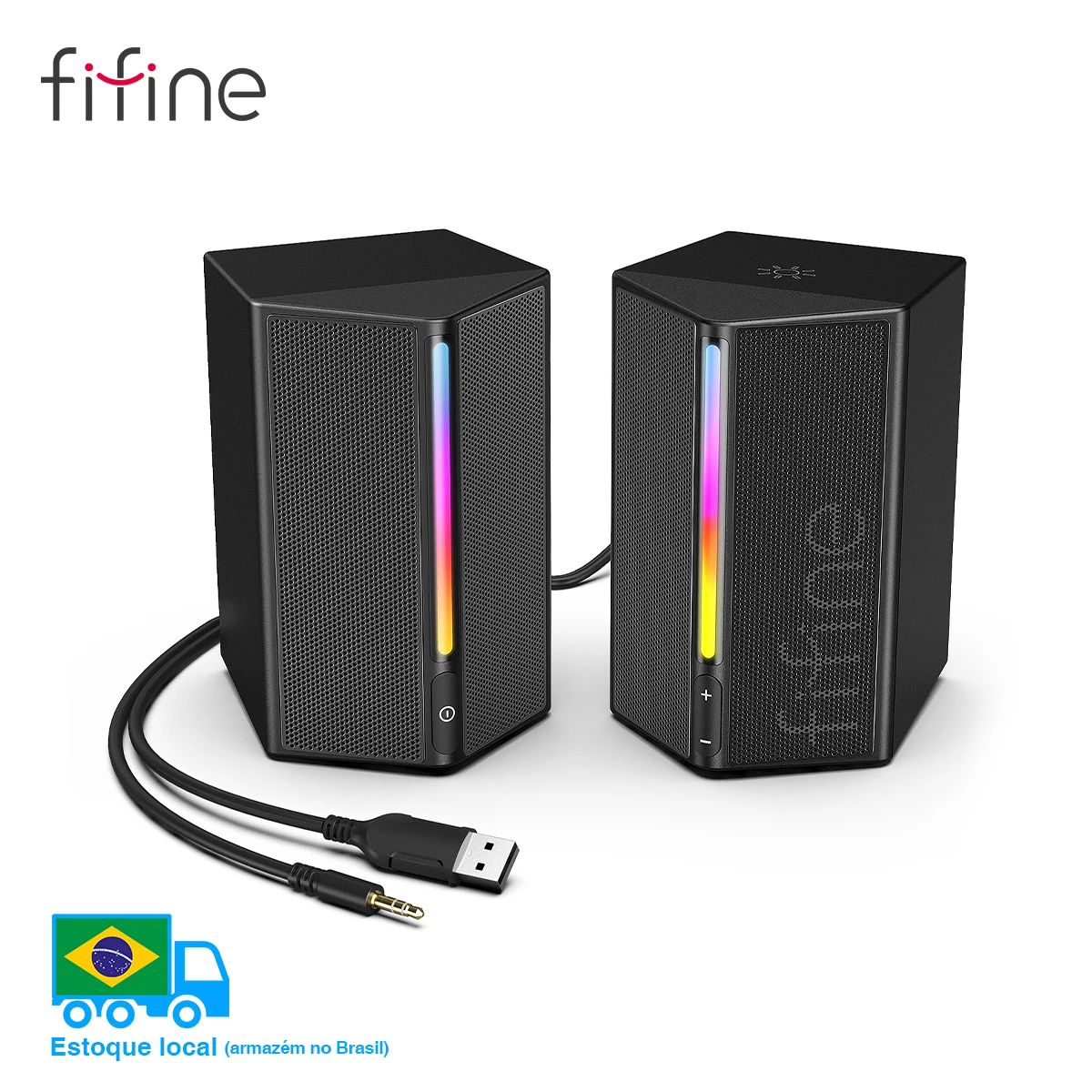 FIFINE Gaming Sound Box with Stereo Surround Sound, USB RGB Speaker with Vol Control for PC,Lattop,PS4/5,TV-Ampligame A20
FIFINE Gaming Sound Box with Stereo Surround Sound, USB RGB Speaker with Vol Control for PC,Lattop,PS4/5,TV-Ampligame A20