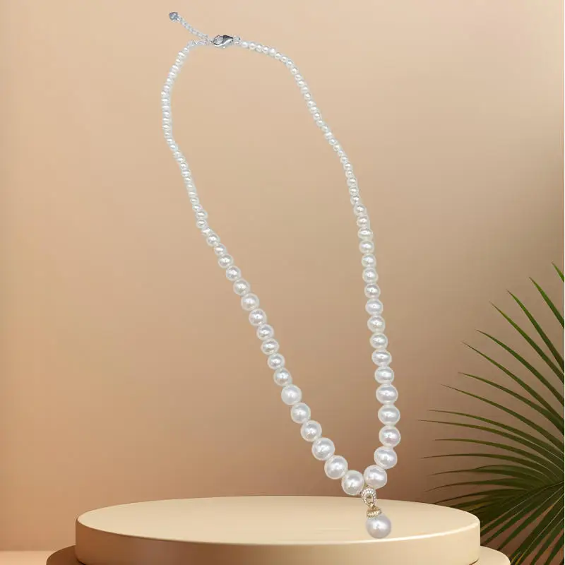 Новое модное женское ожерелье из натурального жемчуга, ювелирные изделия 3A 4A 4A + высокое качество, подвеска из пресноводного жемчуга для женщин, подарок для девочек, 18 дюймов
Новое модное женское ожерелье из натурального жемчуга, ювелирные изделия 3A 4A 4A + высокое качество, подвеска из пресноводного жемчуга для женщин, подарок для девочек, 18 дюймов