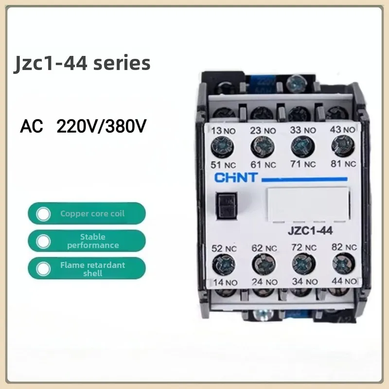Chint JZC1-44 AC Contact Relay 4NO4NC 220V/380V for Control Circuits
Chint JZC1-44 AC Contact Relay 4NO4NC 220V/380V for Control Circuits