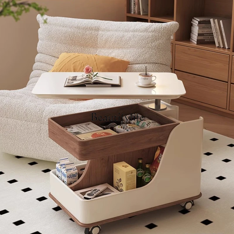 Movable coffee table simple small apartment modern light luxury living room sofa
Movable coffee table simple small apartment modern light luxury living room sofa