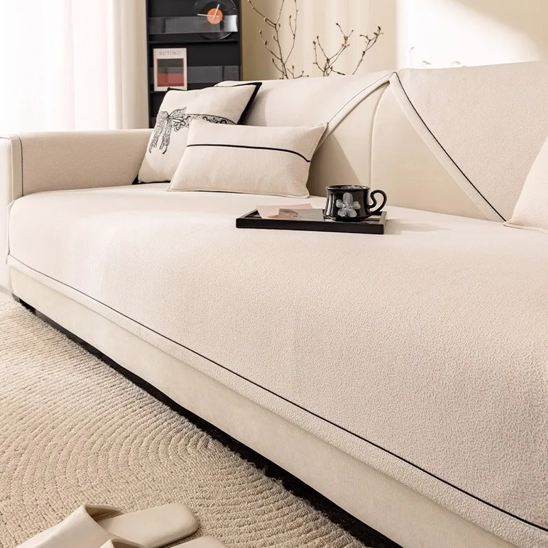 Nordic Simple style 2025 French New All Season Anti-Slip Creamy Aesthetic Solid Color Sofa Cushion Cover Non-Slip Bottom
Nordic Simple style 2025 French New All Season Anti-Slip Creamy Aesthetic Solid Color Sofa Cushion Cover Non-Slip Bottom