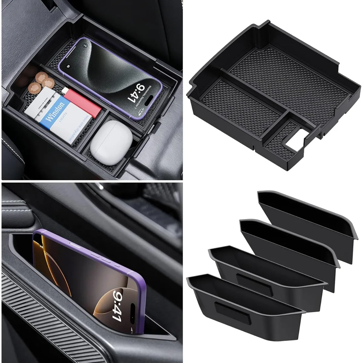 A Set Front Rear Door Handle Pocket Storage Box Tray Center Console Organizer Storage for Ford Bronco 2025 4-Door Accessories
A Set Front Rear Door Handle Pocket Storage Box Tray Center Console Organizer Storage for Ford Bronco 2025 4-Door Accessories