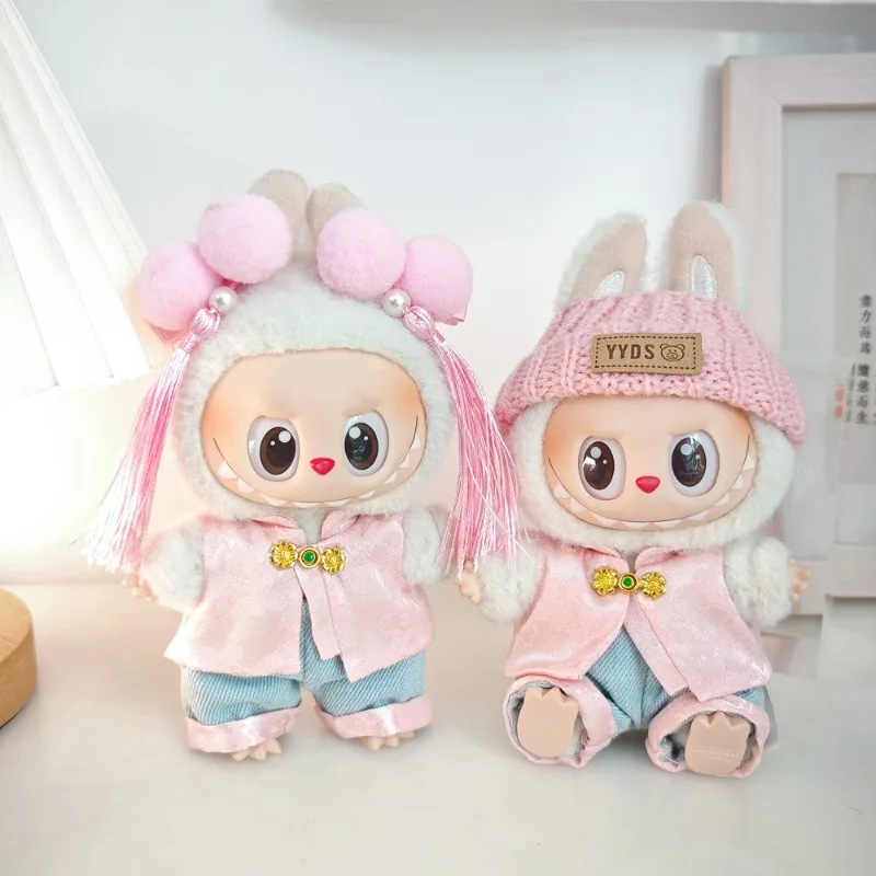 Only Clothes for Labubu15/17cm Doll Clothes Elegance Ancient Style Tang Suit Cute New Year Clothes Chinese Style Suit Party Gift
Only Clothes for Labubu15/17cm Doll Clothes Elegance Ancient Style Tang Suit Cute New Year Clothes Chinese Style Suit Party Gift