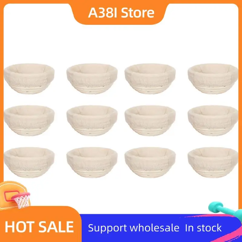 12Pcs 5Inch Banneton Bread Proofing Basket Round Dough Sourdough Proofing Dough Proofing Bowls With Removable Liner
12Pcs 5Inch Banneton Bread Proofing Basket Round Dough Sourdough Proofing Dough Proofing Bowls With Removable Liner