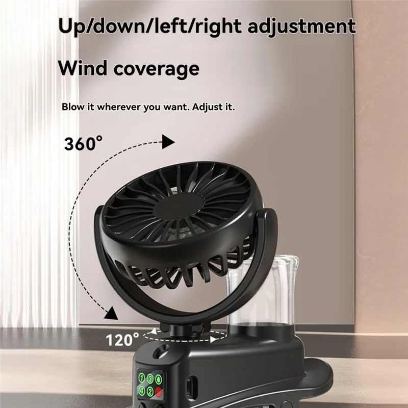 A98I-Four Speed Sprays Fan With Charging Capability, Mini Fan With Pedestal Clip, Suitable For Home And Office Use, Compact
A98I-Four Speed Sprays Fan With Charging Capability, Mini Fan With Pedestal Clip, Suitable For Home And Office Use, Compact