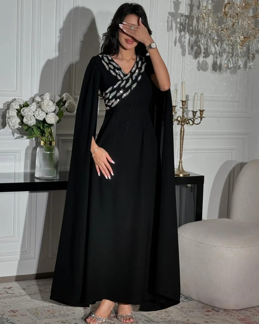 Customized Sexy Intricate Chiffon Pleat Beading Sequined A-line V-neck Long Dresses Bespoke Occasion Dresses Elegant Fashion
Customized Sexy Intricate Chiffon Pleat Beading Sequined A-line V-neck Long Dresses Bespoke Occasion Dresses Elegant Fashion