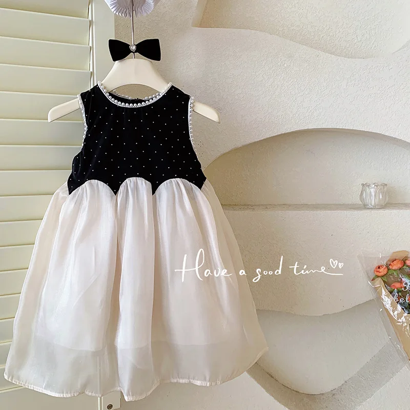 CXJM-Girls' Sleeveless Pearl Dress Summer Style Tank Dress Princess Dress Flowing Fairy Dress Formal Dress
CXJM-Girls' Sleeveless Pearl Dress Summer Style Tank Dress Princess Dress Flowing Fairy Dress Formal Dress