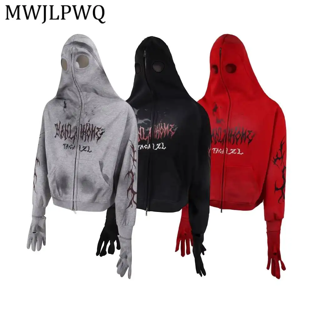 MWJLPWQ Full Zip Hoodie Attached Gloves Gothic Letter Print Sweatershirts Front Pocket Cropped Street Unisex Outerwear Fit 17019
MWJLPWQ Full Zip Hoodie Attached Gloves Gothic Letter Print Sweatershirts Front Pocket Cropped Street Unisex Outerwear Fit 17019