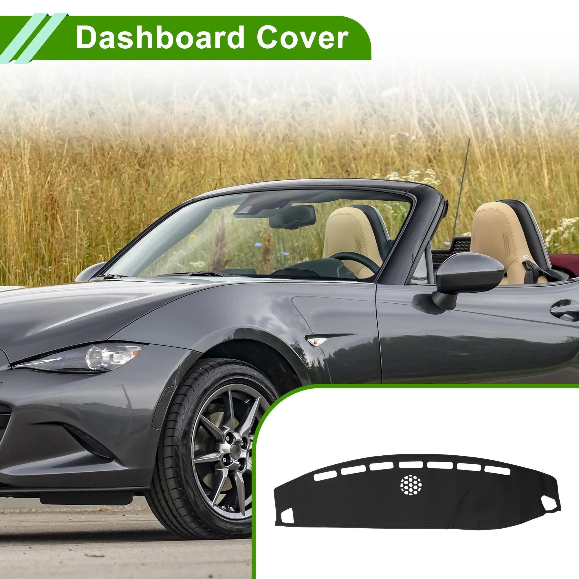 UXCELL Dashboard Cover for Mazda MX-5 Nc 2005-2015 without Hud Faux Leather Black 1 Pc
UXCELL Dashboard Cover for Mazda MX-5 Nc 2005-2015 without Hud Faux Leather Black 1 Pc